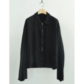 COMOLI-シルクネップ-ジップショートジャケット-Black-168x168