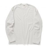 AURALEE-Men-BRUSHED-ORGANIC-COTTON-JERSEY-LS-TEE-メンズ-White-168x168