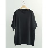 COMOLI-LWコットン裏毛-半袖クルー-Black-168x168