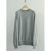 COMOLI-グレー裏毛-クルーネック-Gray-168x168