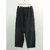 COMOLI-リップストップ-コンバーティブル6Pパンツ-Black-168x168