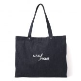 A.P.C.-FRGMT.-Je-Sors-Ce-Soir-ショッピングバッグ-Indigo-168x168