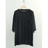 COMOLI-サマーウール-半袖Tシャツ-Black-168x168