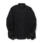 Rebuild-by-Needles-Flannel-Shirt-7-Cuts-Shirt-Wide-Over-Dye-Black-Fサイズ_1-168x168