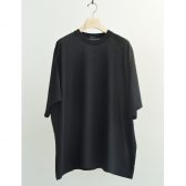 COMOLI-コットンメッシュ-半袖Tシャツ-Black-168x168