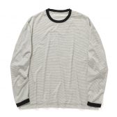 KANEMASA-PHIL.-32G-Wool-Stripe-LS-Tee-Beige-168x168