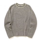 AURALEE-Men-SHETLAND-WOOL-CASHMERE-RIB-KNIT-PO-メンズ-Lime-Purple-Stripe-168x168