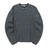 AURALEE-Men-SHETLAND-WOOL-CASHMERE-RIB-KNIT-PO-メンズ-Navy-Stripe-168x168