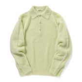 AURALEE-Men-BRUSHED-SUPER-KID-MOHAIR-KNIT-POLO-メンズ-Light-Lime-168x168