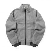 AURALEE-Men-PURE-SILK-COMFORT-FLEECE-ZIP-BLOUSON-メンズ-Top-Gray-168x168