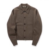 AURALEE-Men-SUPER-FINE-WOOL-KNIT-SHIRT-CARDIGAN-メンズ-Top-Brown-168x168
