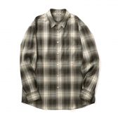 AURALEE-Men-SUPER-LIGHT-WOOL-CHECK-SHIRT-メンズ-Brown-Charcoal-Check-168x168