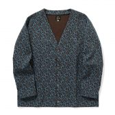 Needles-V-Neck-Cardigan-Poly-Jq.-Paisley-BlueBrown-168x168