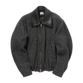 YOKE-Herringbone-Tweed-Zip-Blouson-Black-168x168