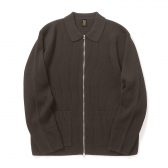 BATONER-SOLID-WOOL-RIB-POLO-ZIP-UP-BLOUSON-メンズ-Walnut-168x168