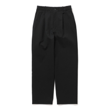CURLY / カーリー | KNIT CHINO-CLOTH PANTS (STRAIGHT) - Black