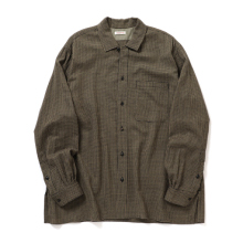 NICENESS / ナイスネス | S.COIL / S.コイル ( S140 オープンカラードレスシャツ ) - Khaki