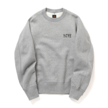 Scye / サイ | Fleece Back Jersey Sweat Shirt - 240/ヘザーグレー