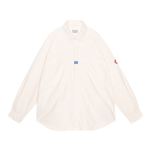 C.E / シーイー | BRUSHED COTTON DESIGN BIG SHIRT - White