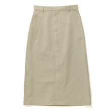 AURALEE / オーラリー | WOOL COTTON LINEN OX SKIRT (レディース) - Lime Beige