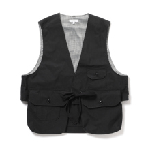 ENGINEERED GARMENTS / エンジニアドガーメンツ | Fowl Vest - Lt.Weight Nyco Poplin - Black