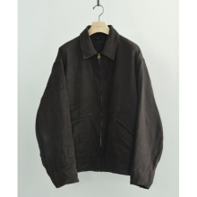 COMOLI / コモリ | ヘンプダック ジップショートジャケット - Brown