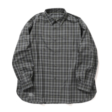 FreshService / フレッシュサービス | MADRAS DRY TECH REGULAR COLLAR SHIRT - Gray