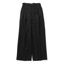 ssstein / シュタイン | VIS/LI/RA TWILL EASY LONG WIDE TROUSERS - Black