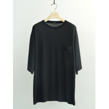 COMOLI / コモリ | サマーウール 半袖Tシャツ - Black