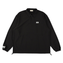 WIND AND SEA / ウィンダンシー | Relax Fit L/S Polo - Black