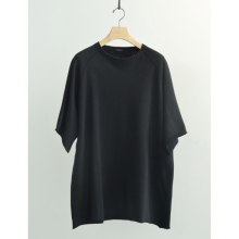 COMOLI / コモリ | LWコットン裏毛 半袖クルー - Black