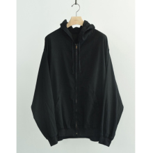 COMOLI / コモリ | オックス ジップパーカ - Black