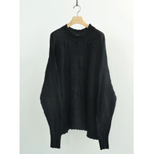 COMOLI / コモリ | モチーフ ニット - Black