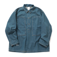 FreshService / フレッシュサービス | DENIM PULLOVER SHIRT - Fade Indigo