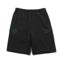 South2 West8 / サウスツーウエストエイト | Emb. String Sweat Short - Cotton French Terry - Black