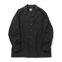 YOKE / ヨーク | Garment-dyed Shirt Jacket - Carbon Black