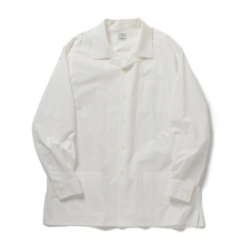 YOKE / ヨーク | Garment-dyed Shirt Jacket - White