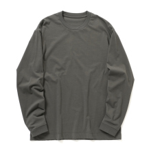 KANEMASA PHIL. / カネマサフィル | 36G High Twist LS Tee - Charcoal