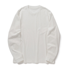 KANEMASA PHIL. / カネマサフィル | 36G High Twist LS Tee - White