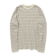 AURALEE / オーラリー | GRADIENT STRIPE JERSEY L/S TEE (レディース) - Fade Mint Stripe