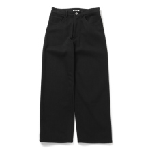 AURALEE / オーラリー | SILK NEP DENIM 5P WIDE PANTS (メンズ) - Black