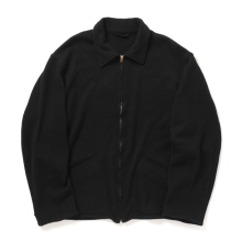 COMOLI / コモリ | カシミヤ和紙 ジップショートジャケット - Black