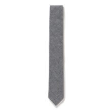 ENGINEERED GARMENTS / エンジニアドガーメンツ | Narrow Tie - Cotton Chambray - Grey