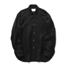ssstein / シュタイン | VIS/LI BRIGHT TWILL OVERSIZED LS SHIRT - Black