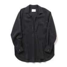 ssstein / シュタイン | SILK NYLON SKIPPER SHIRT - Black