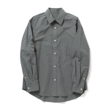 URU / ウル | REGULAR COLLAR L/S SHIRTS B - Navy Plaid