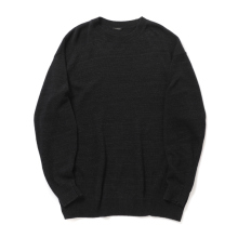 COMOLI / コモリ | 8G クルーネックニット - Black