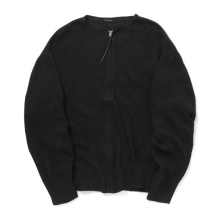 COMOLI / コモリ | 8G ジップカーディガン - Black