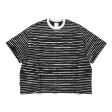 S.F.C Stripes For Creative / エスエフシー | SUPER BIG 90S SIDE STRIPE SS TEE - Black-White