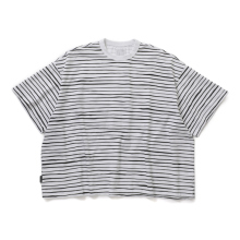 S.F.C Stripes For Creative / エスエフシー | SUPER BIG 90S SIDE STRIPE SS TEE - White-Black